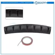 1x 34" Rear Lower Bumper Diffuser Fin Spoiler Lip Wing Splitter ABS Plastic