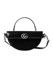 Mini half-moon top handle bag One size black