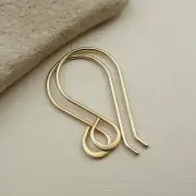 Gold Filled Teardrop Ear Wires - French Ear Hooks - Hammered Earwires - Findings