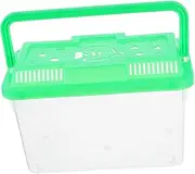 FONDOTIN Desktop Portable Fish Tank Clear Handheld Aquarium for Shrimp Turtle and Hamster Transport Lightweight Sturdy Design for Easy Travel and Monitoring Pets