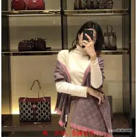 在飛比找Yahoo!奇摩拍賣優惠-二手正品  Gucci  古馳 爆款經典款  灰粉 雙麵羊毛