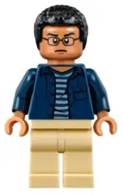 LEGO® Minifig jw022 - Franklin Webb - Dark Blue Shirt