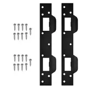 2PCS Stainless Steel Double Hole Security Reinforcement Door Strike Plate
