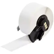 BRADY M6C-500-439 Label, 1/2 in White, Outdoor, White 174363
