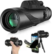 Powerful 80x100 HD Monocular Telescope BAK4 Remote Telescope for Hunting, Sports, Outdoor Camping and Travel