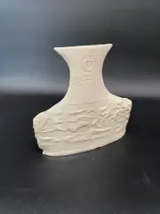Vase 7” tall - Pottery Handmade - Slab Built - Small Studio Vancouver Artist