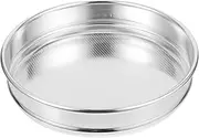 JECOMPRIS Efficient Stainless Steel Mesh Screen Cereal Sieve Manual Soil Strainer Home Kitchen Gadget