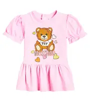 Moschino Kids Baby Teddy Bear cotton-blend dress