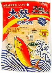 DAHFA Dried Sliced Fish Fillet 120G Delicious Fish Snack Ready to Eat Snack for Work, School, Gym, Home