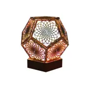 Polar Star Floor Lamp 3D Projection Floor Light with Hollow Bohemian Style grlTG