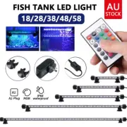 Fish Tank Aquarium Lights LED Waterproof Full Spectrum Aqua Lamp RGB 18-58CM