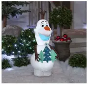 5.5' LED Inflatable Frozen II Olaf Holding Christmas Tree Yard Decoration