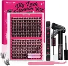 Lash Extension Kit Lash Clusters Kit with 168 Pcs Individual Lashes Cluster Lash