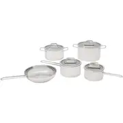 5pc Westinghouse Stainless Steel Pot & Pan Gas/Induction Frypan/Saucepan Set