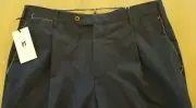 NWT $750 PT TORINO HOUNDSTOOTH WOOL OF PT05 COHEN PANTS 34 BLUE RETRO