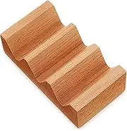 Alipis Sushi Holder Wooden Serving Rack with Multiple Slots Sushi Taco Holder for Parties and Gatherings Easy to Maintain Craftsmanship Natural Material Design