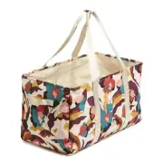 Vera Bradley Recycled Lighten Up ReActive Large Car Tote Immersed Blooms Jewel