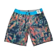 Volcom Mens Size 32 Multicolored Mashed Stoneys Trunks Board Shorts NWT