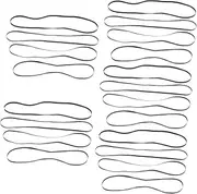 ibasenice 5sets Gramophone Turntable Belts Replacement for Phonograph Record Player Belts Smooth Rotation Elastic Material Easy Install for Vinyl Player 4pcs*5