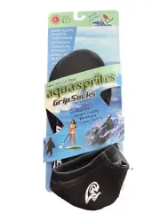 Aqua Sprites Grip Socks by Sand Socks Black Paddle-boardin, Boating, Watersports