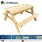 Kids Children Picnic Table Bench Set Indoor Outdoor Child Play Seat Camp Timber