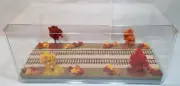 HO SCALE 16" DOUBLE TRACK "FALL SCENE" -DISPLAY CASE - FOR ANY HO TRAINS