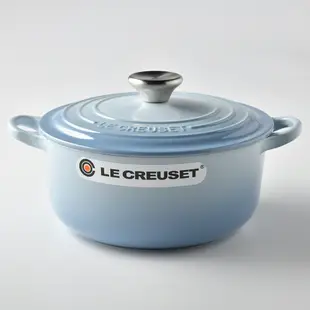 法國Le Creuset 圓形琺瑯鑄鐵鍋 20cm 2.4L 海岸藍 法國製