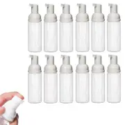 12 White Empty Foam Pump Bottles Plastic Mini Soap Dispenser 17Oz
