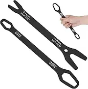 QUWUMGD 2Pcs Torx Wrench Double Head Carbon Steel Torx Spanner Ergonomic X-shaped Wrench Labor Saving Screw Nuts Wrench Portable Repair Hand Tool for Car Bicycle Motorcycle Home Repair EU(black)