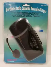 Spectra RCR-290 Portable Radio Cassette Recorder/Player NEW vintage