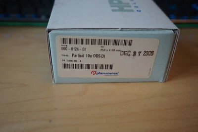 New HPLC Column Phenomenex Partisil 10 um ODS(3) 250x4.6 mm 00G-0126-E0 vb