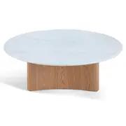 Zafar Nested Marble Coffee Table - Natural