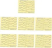 KAILIKETIY 7 Pack Guitar Fretboard Stickers Sticker Pack for Boys and Girls Beginners Easy Learning Aid