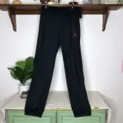 NWT Nike Air Jordan Kids Elastic Waist Jumpman Jogger Sweatpants Black Large