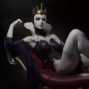 Dark Queen 3d 14k Figure resin model kit UNPAINTED UNASSEMBLED princess