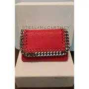 Stella McCartney Key Holder Eco Shaggy Deer w/Palladium Chain, Lipstick, NWT