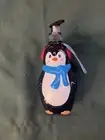 Christmas Penguin Hand Soap Refillable Dispenser With Sugar Frosting Soap New