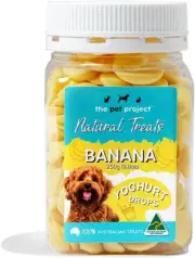 THE PET PROJECT YOGHURT DROPS - BANANA 250G