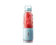 Multi-function 500mL 6 Blades USB Electric Fruit Juicer Smoothie Maker Blender Juice Bottle Cup Machine-BLUE