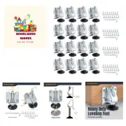 Furniture Leg Levelers 16PK, Adjustable Heavy Duty Leveling Feet w/Non-Marrin...