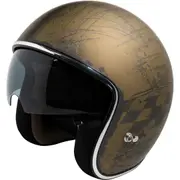 IXS 77 2.5 Jet Helmet, black-gold, Size XL for Men Black Gold