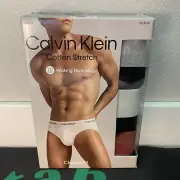 Calvin Klein Underwear 3 Pack Hip Brief Black Cotton Stretch Men’s X Large