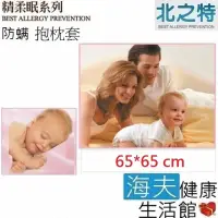 在飛比找momo購物網優惠-【北之特】防蹣寢具_抱枕套_E3精柔眠(65*65 cm)