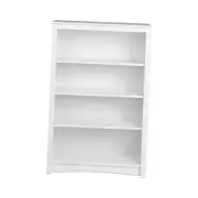 Sonoma 4-Tier Bookcase 48"H with 3 31.5"W x 48"H x 13"D White 4-shelf