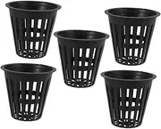 Generic 5pcs Hydroponic Grow Baskets Plastic Slotted Net Cups for Optimal Drainage for Vegetables Orchids for Aquaponics Hydroponic Systems