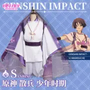 Genshin Impact Scaramouche Hallowmas Cosplay Costume Suit Men's Outfits Prop