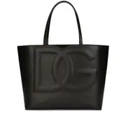[Dolce & Gabbana] Dolce & Gabbana Medium DG Logo Tote Bag ONE SIZE BLACK