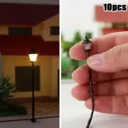 10Pcs LED Lanterns Lamps 45mm Model Railway Bonsai Decor 20mA Replacement New