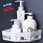 Wall Mount Shower Caddy Bathroom Storage Shelf Holder Rack Organiser Kitchen New