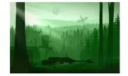 Star Wars Return of the Jedi Endor 74-Z Speeder Bike Lithograph Print 24x16 NEW